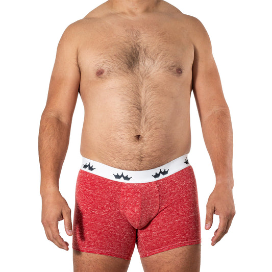 BS0059 Boxer Simple rojo jaspe Comfort