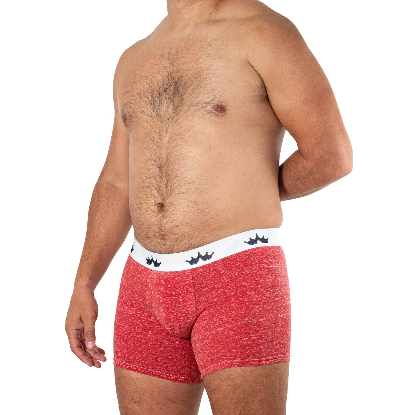 BS0059 Boxer Simple rojo jaspe Comfort