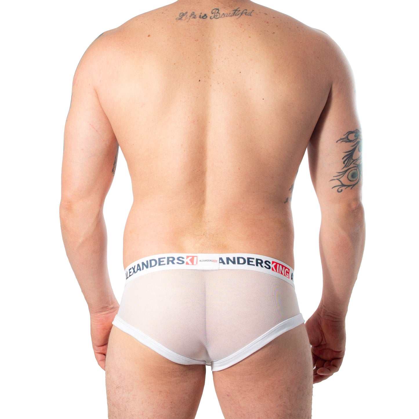 BT0050 Boxer Trunk mesh blanco concha blanca skinit