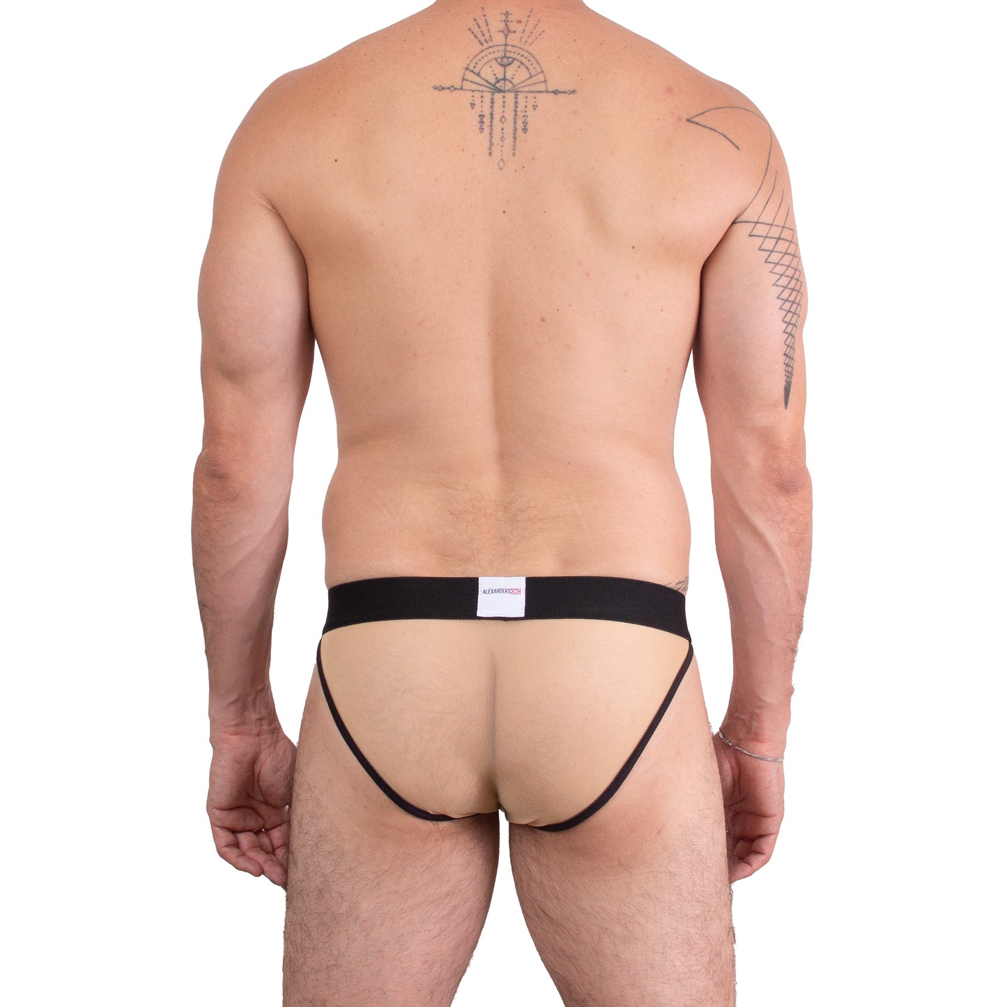 SB0087 Brief bikini Mesh Nude Transparencia con intención