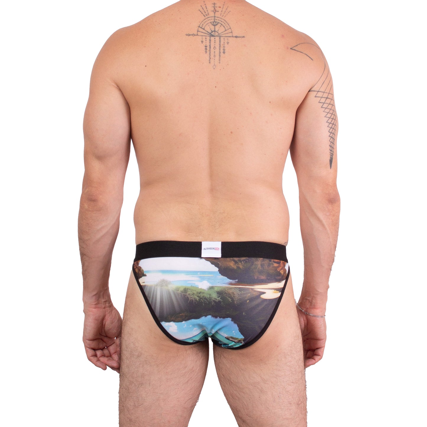 SB0092 Brief bikini estampado Islas Marietas Agua que respira