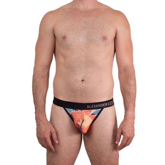 SB0093 Brief bikini estampado Zipolite Piel sin reglas