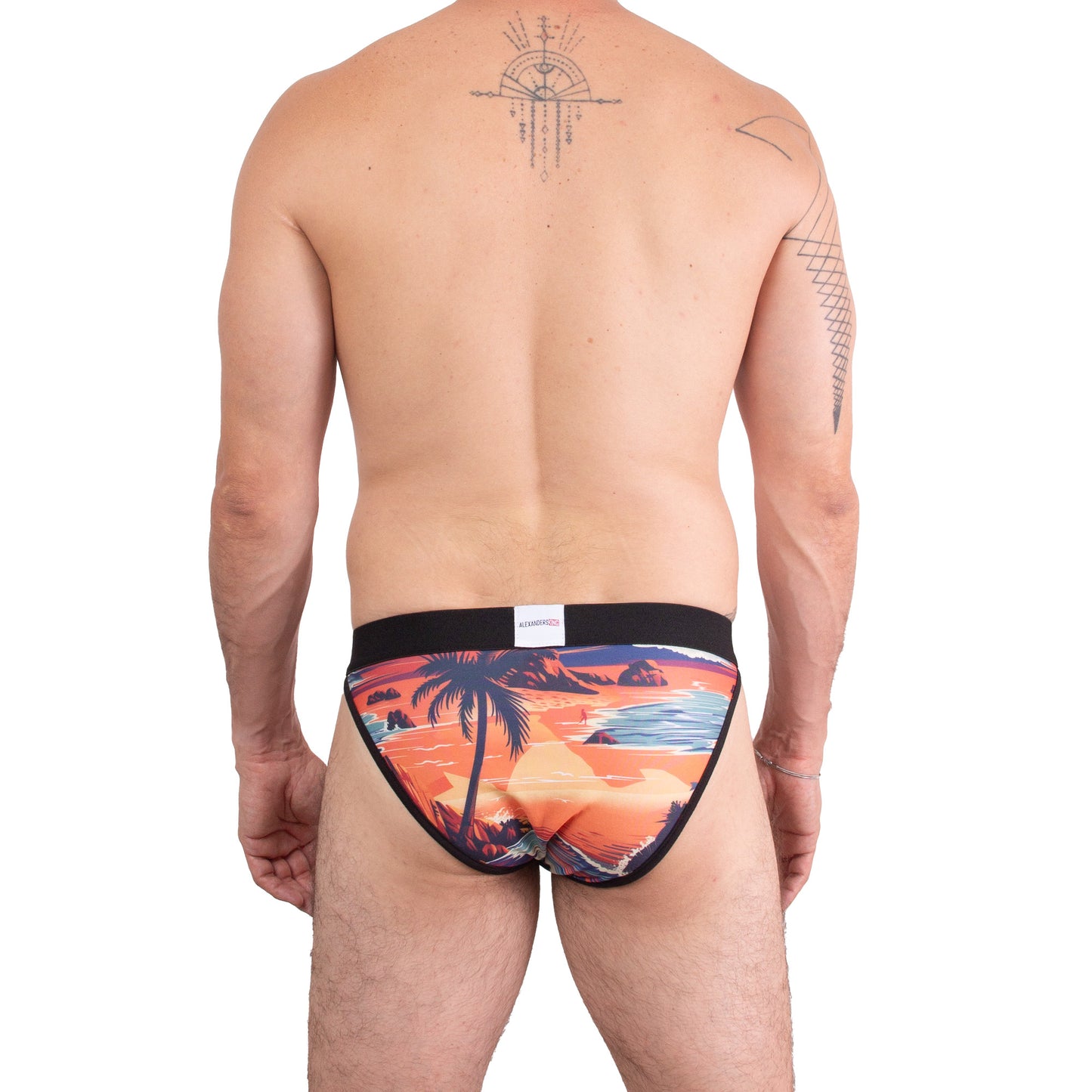 SB0093 Brief bikini estampado Zipolite Piel sin reglas