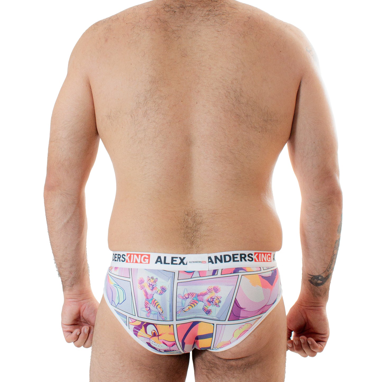 tp0409 Brief Flare Tiger estampado de Tigre antrero furroween skinint