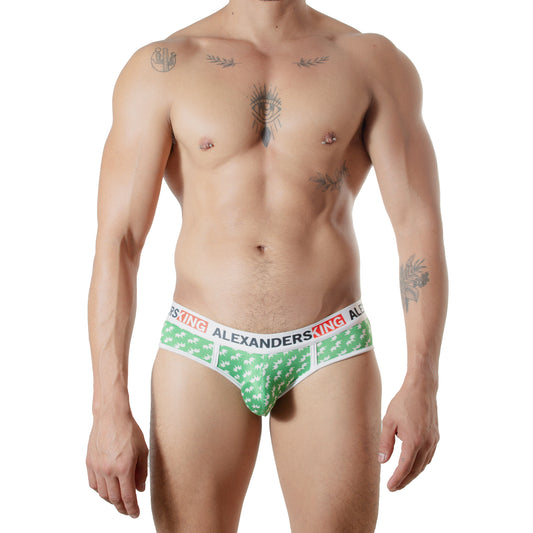 TP0415 Brief Corona de Salud verde skinint