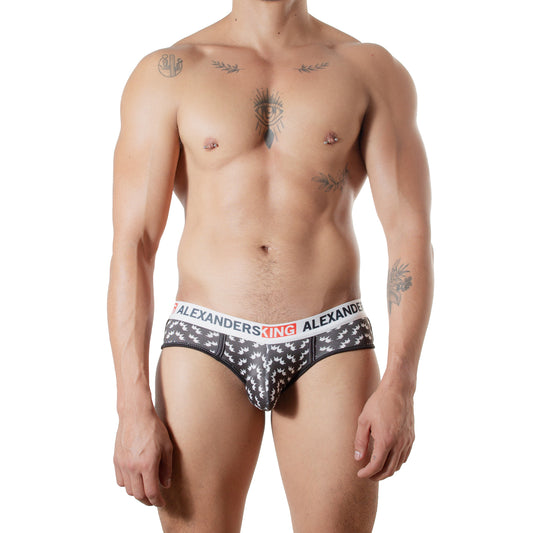 TP0417 Brief Corona de Pasion negro skinint