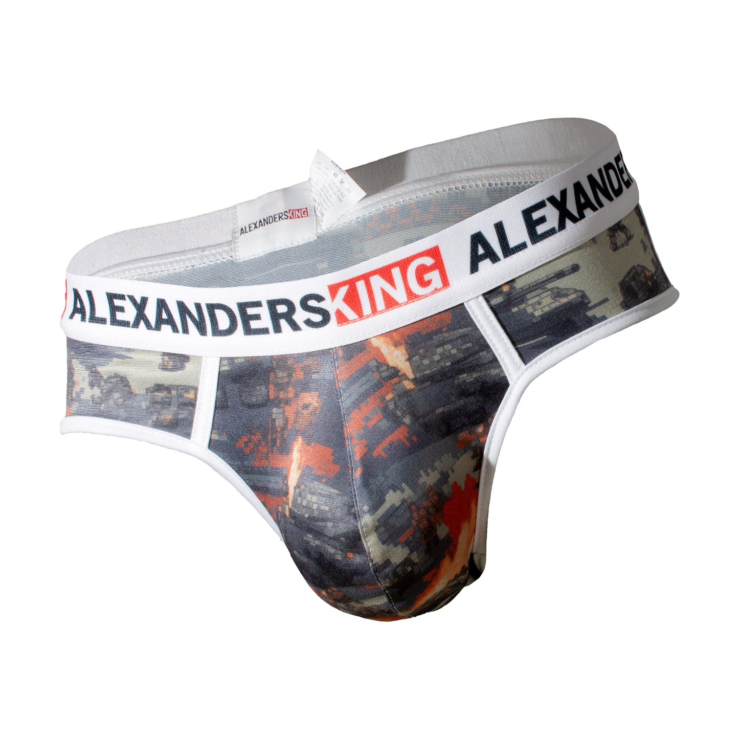 TP0432 brief Nivel 1 estampado de tanques fondo gris skinit