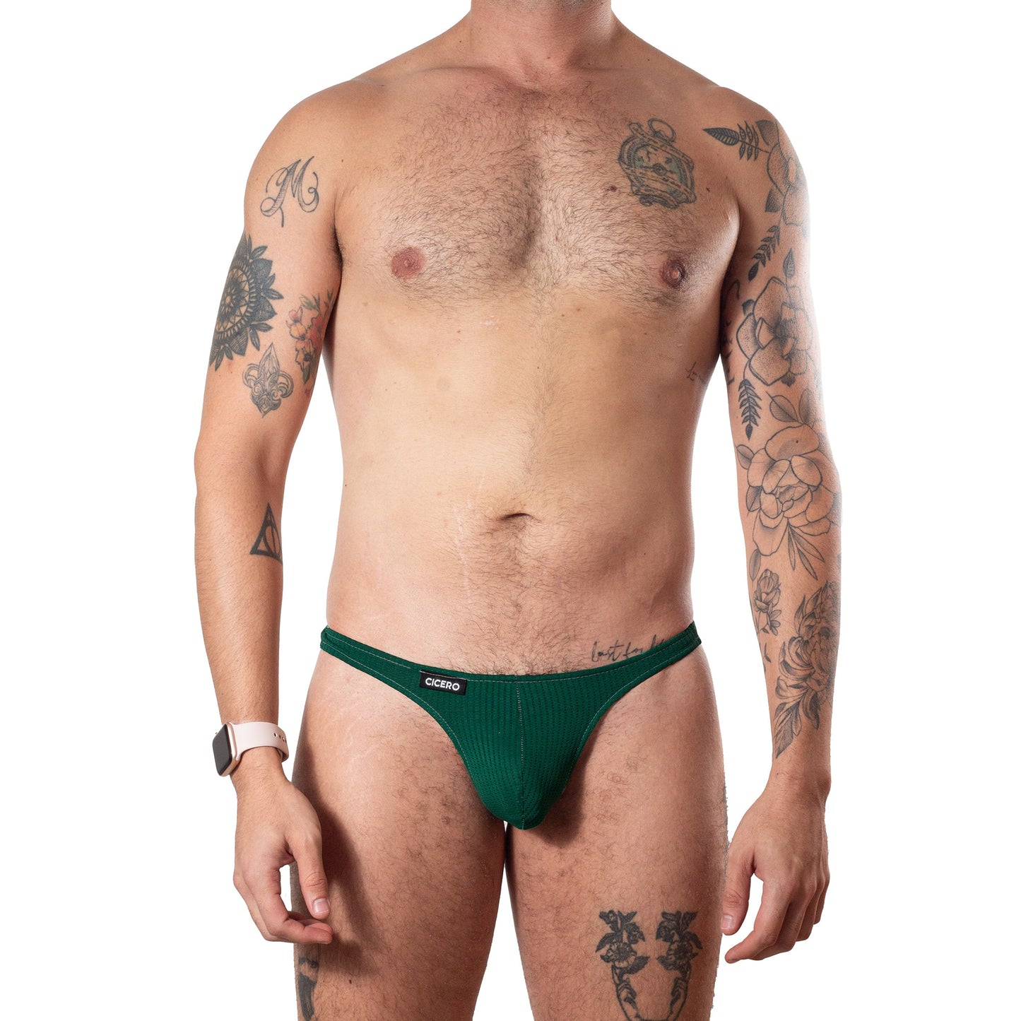 TX0001 Sublimated Loving Night Thong with Hearts on White Background skinit