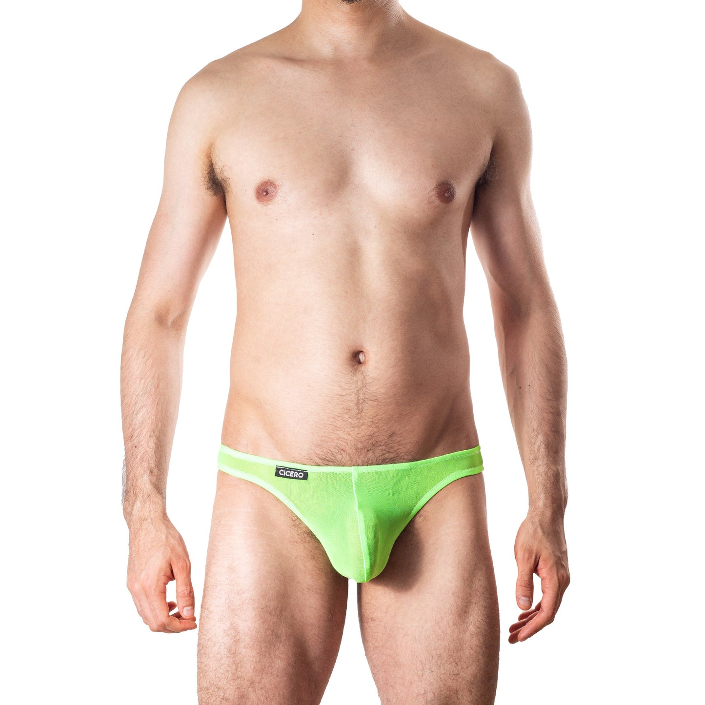 TX0033 Tanga verde neon mesh