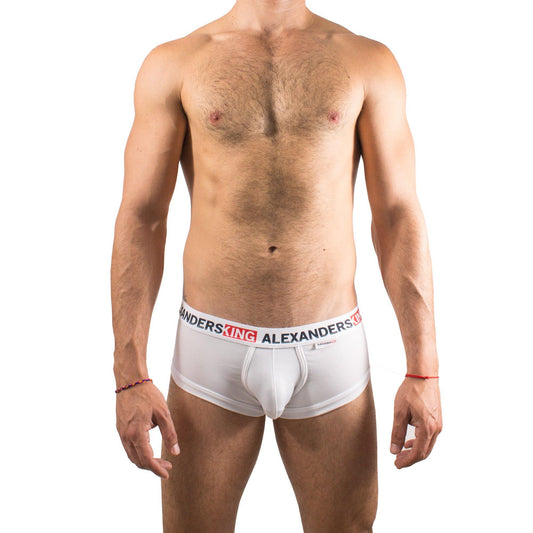 BT0015 - BÌ?xer Trunk Blanco Skinit - AlexandersKing Underwear