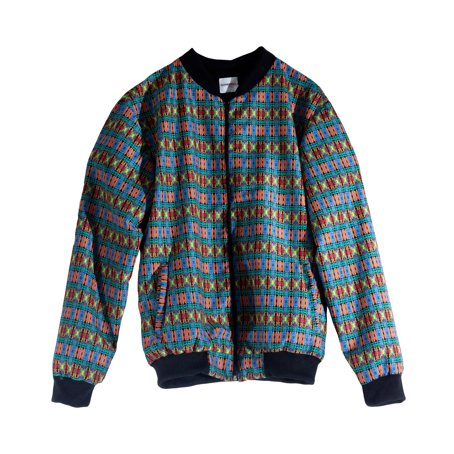 BJ0014 Bomber Jacket Ahau Celestun sublimated in neon figures