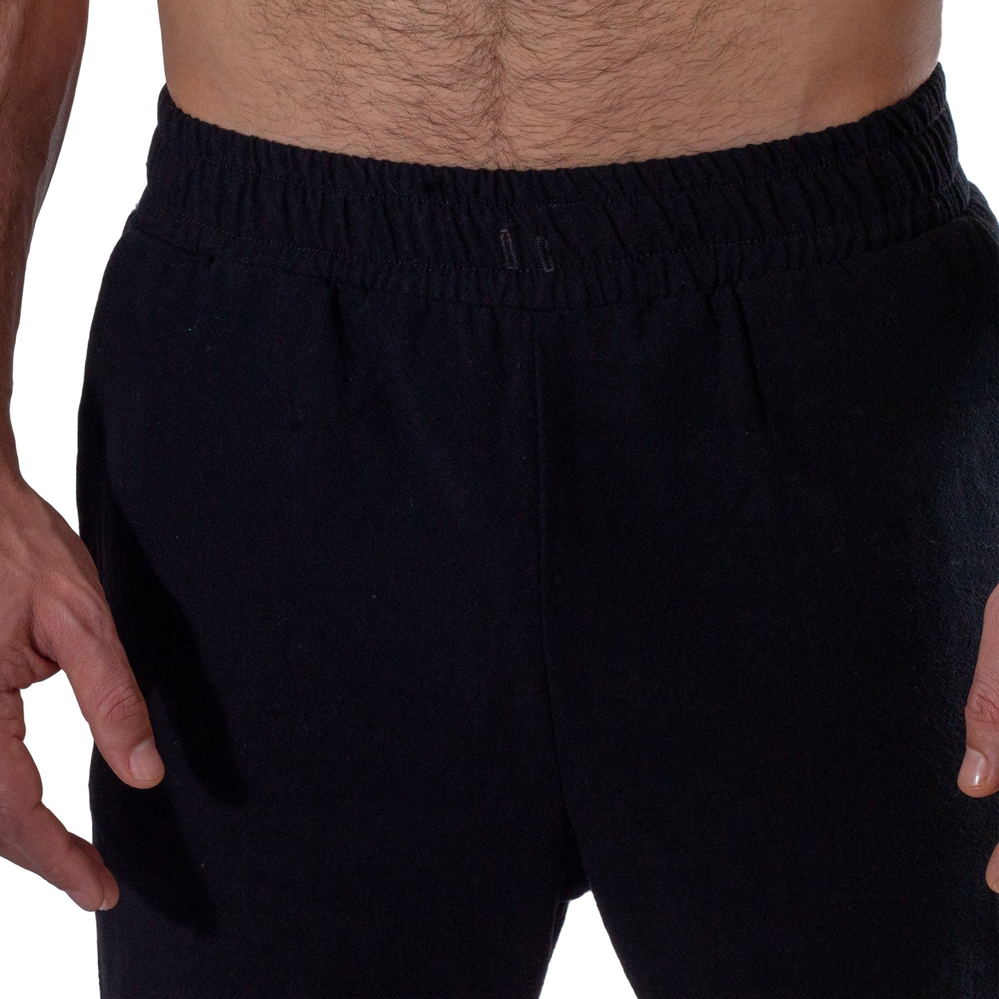 PC0001 Straight Ceiba pants with black blanket