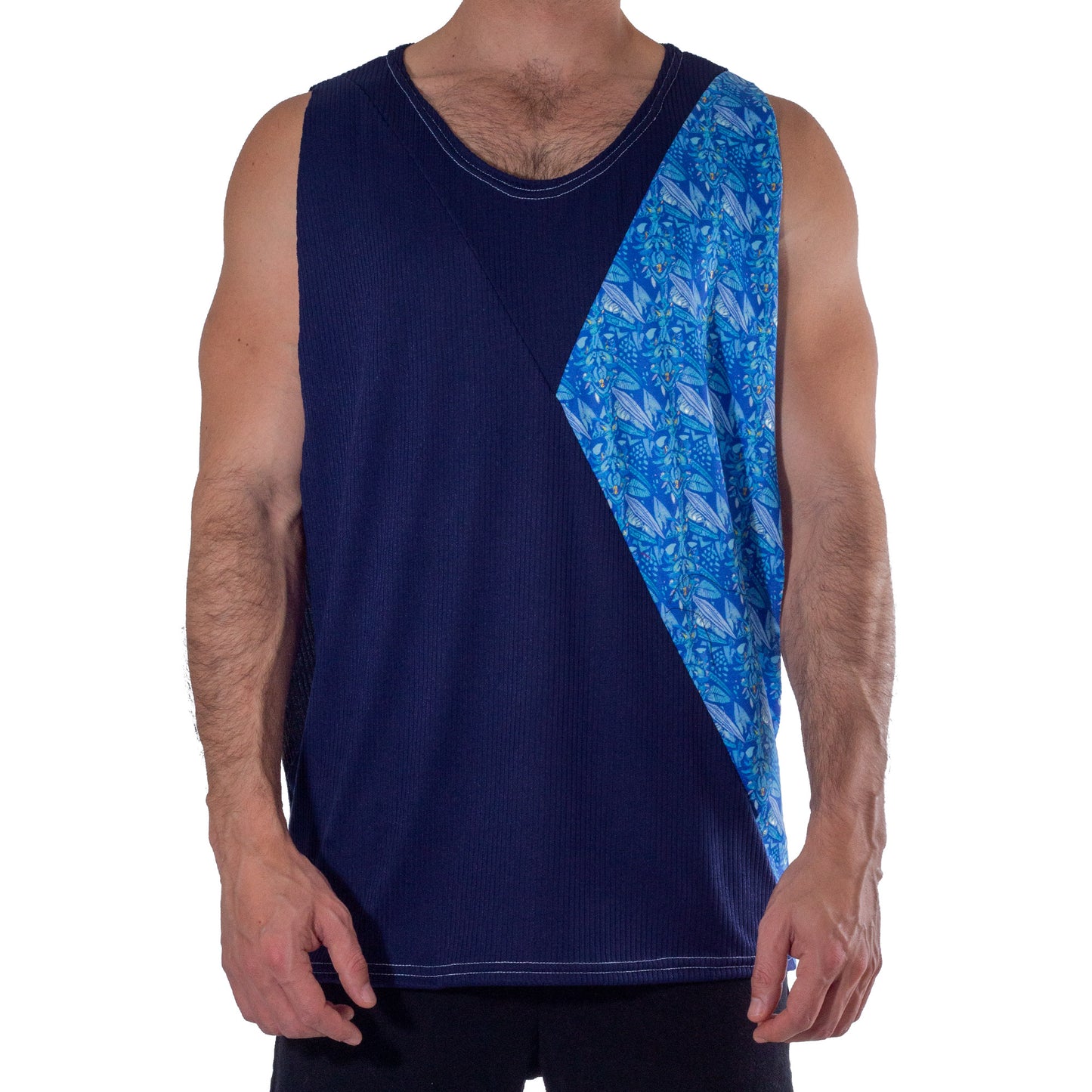 LS0003 LongSleeve Navy Sport T-Shirt Cuzama Print skinit