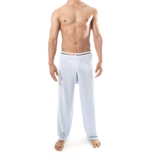 PP0005 - PantalÌ?n Pijama Crep̩ Azul - AlexandersKing Underwear