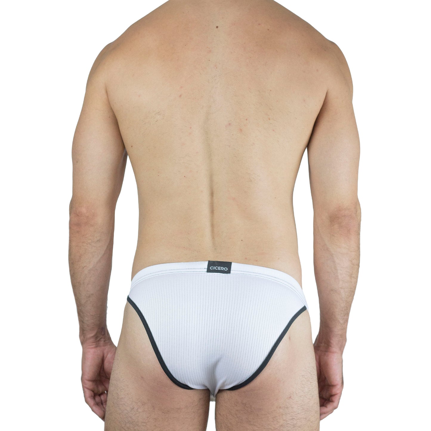 SB0004 Brief bikini white / black unwet bias