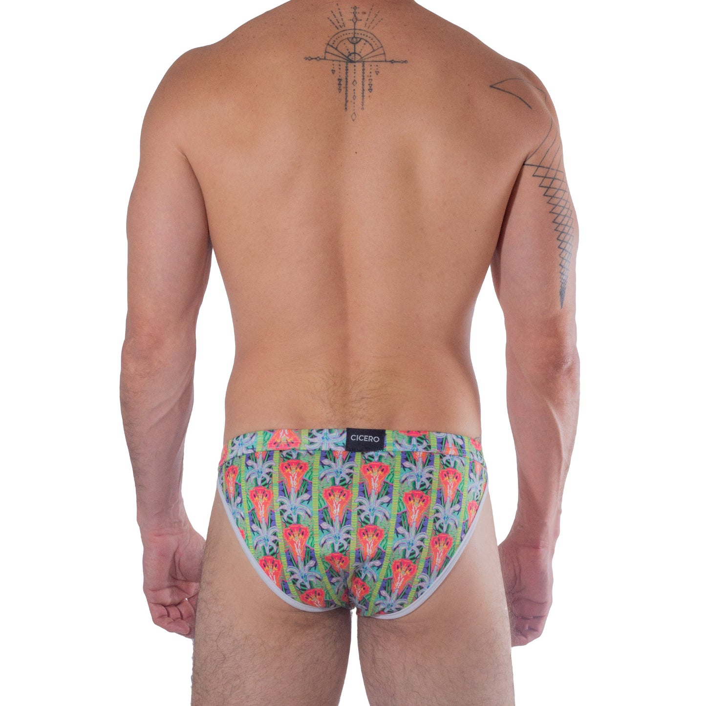 SB0025 Brief Bikini Ahau Loltun estampado de flores sublimado skinit