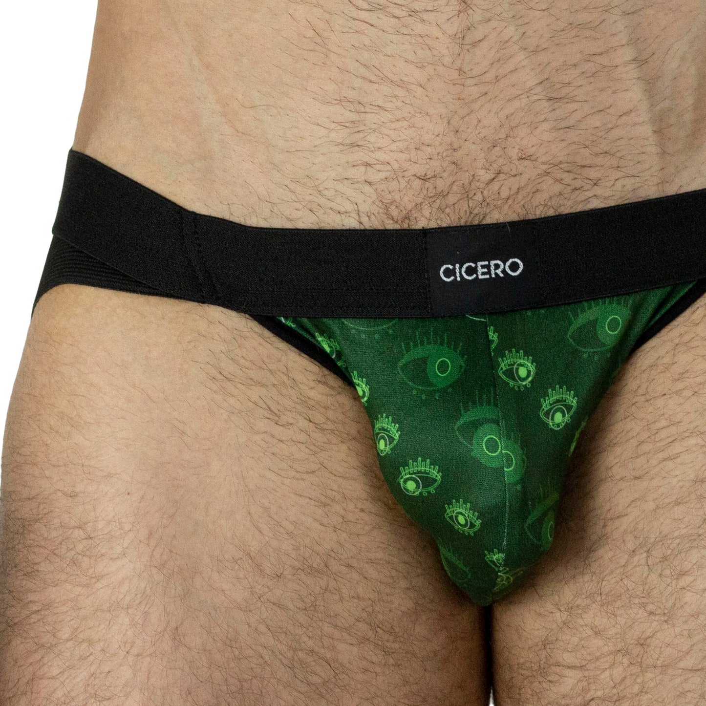 SD0018 – All Seeing Eye Jockstrap Green Unwet Print