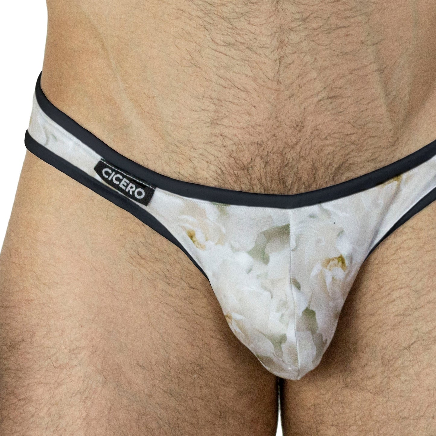 SL0098 White flower print Gardenias Perfume Slip