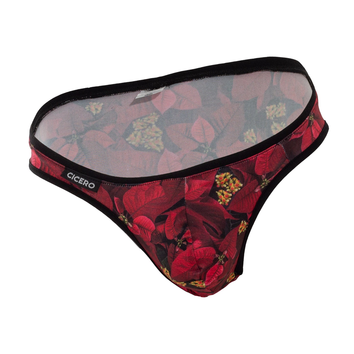 SL0099 Very Good Night Slip red flower print
