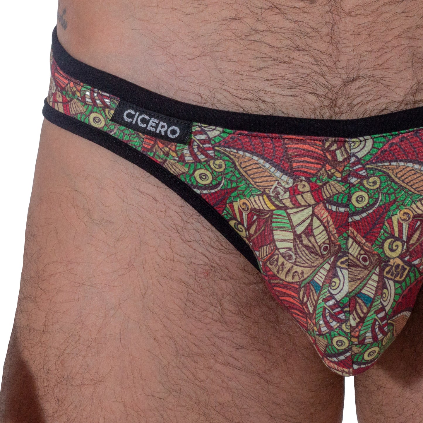 SL0106 Brief Ahau Sabbache Sublimated Brown Figure Prints skinit