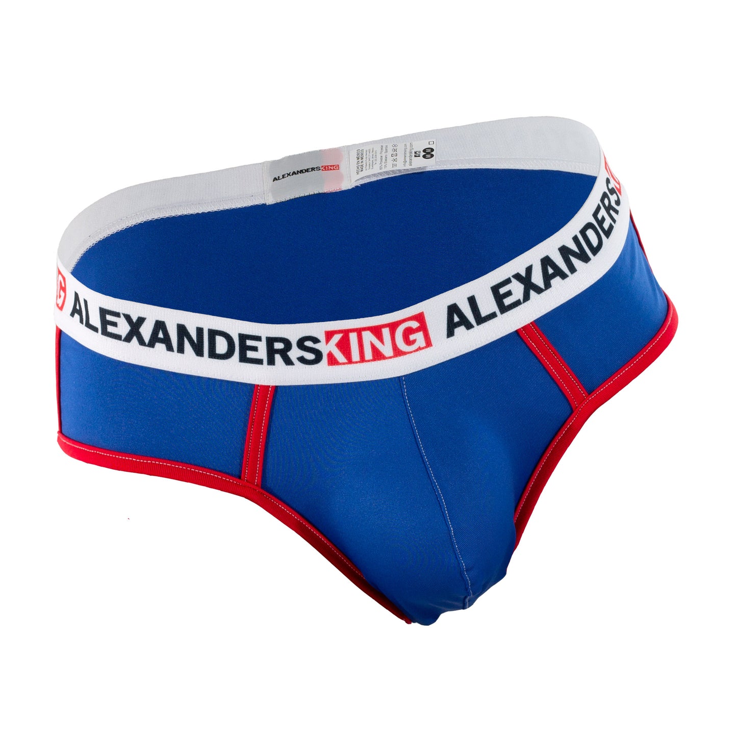 TP0026 Brief Azul Rey con Bies Rojo Skinit Alexanders King