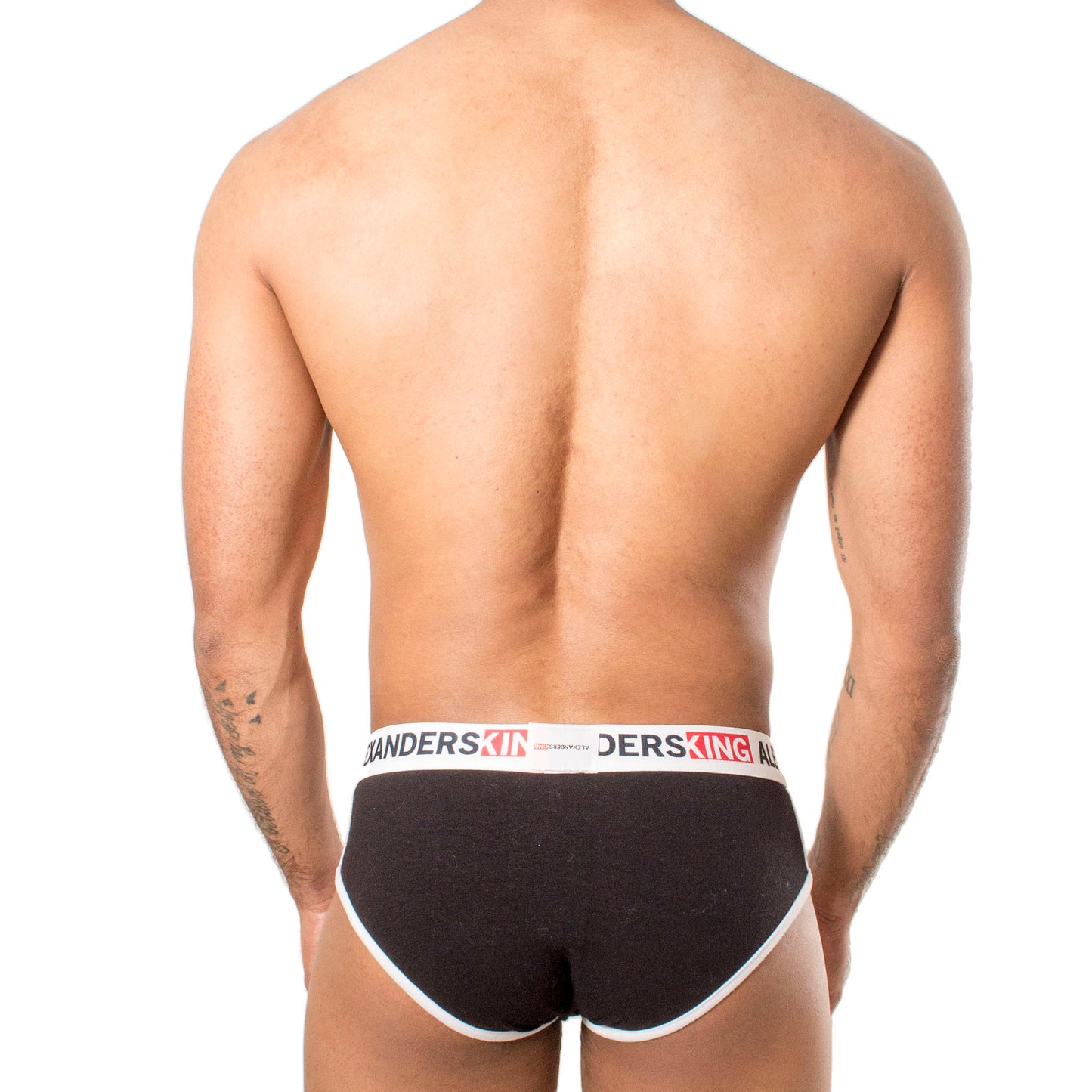 TP0052 Brief Black Bias White Comfort Alexanders King