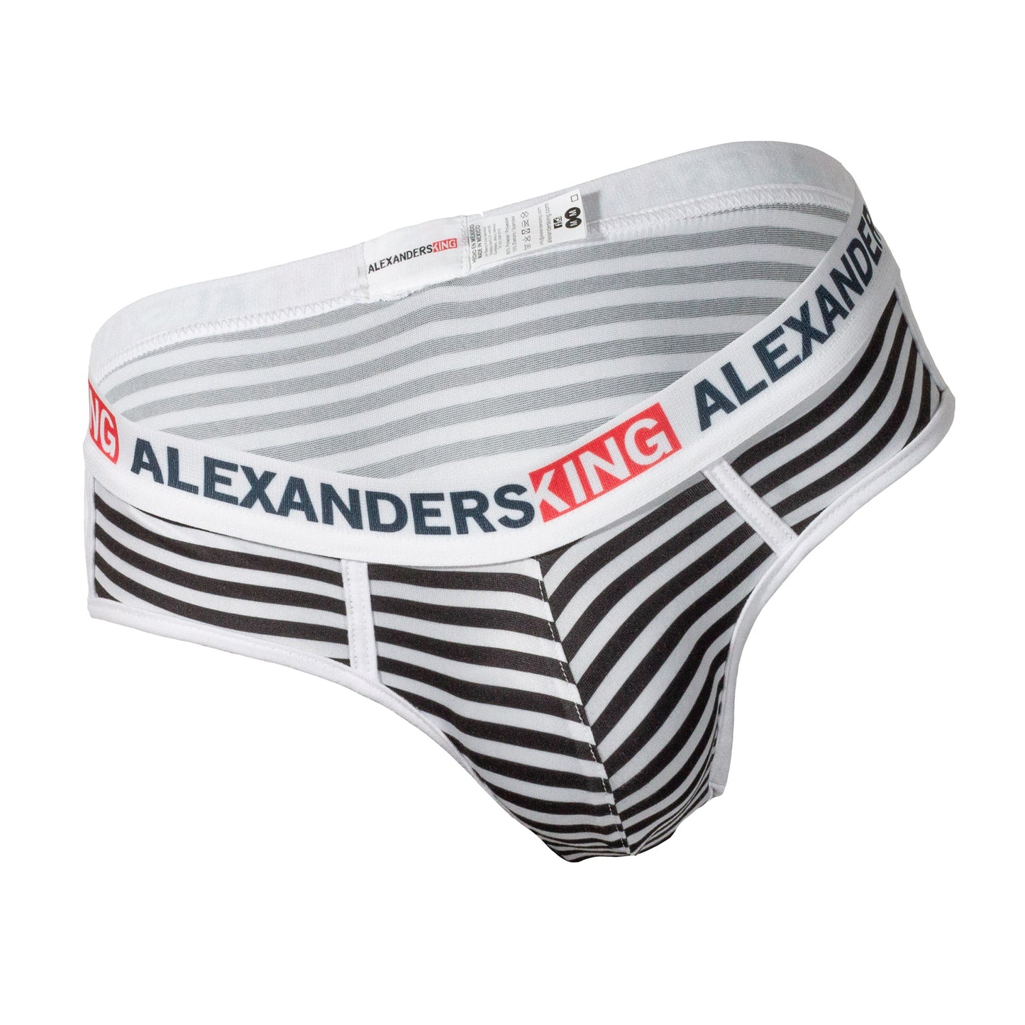TP0284 Brief Trusa black white stripes SkinIt AlexandersKing