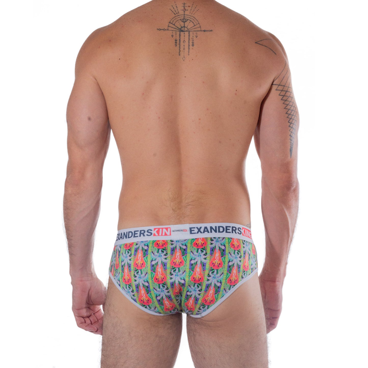 TP0303 Brief Ahau Loltun Flower Figures Sublimated Skinit