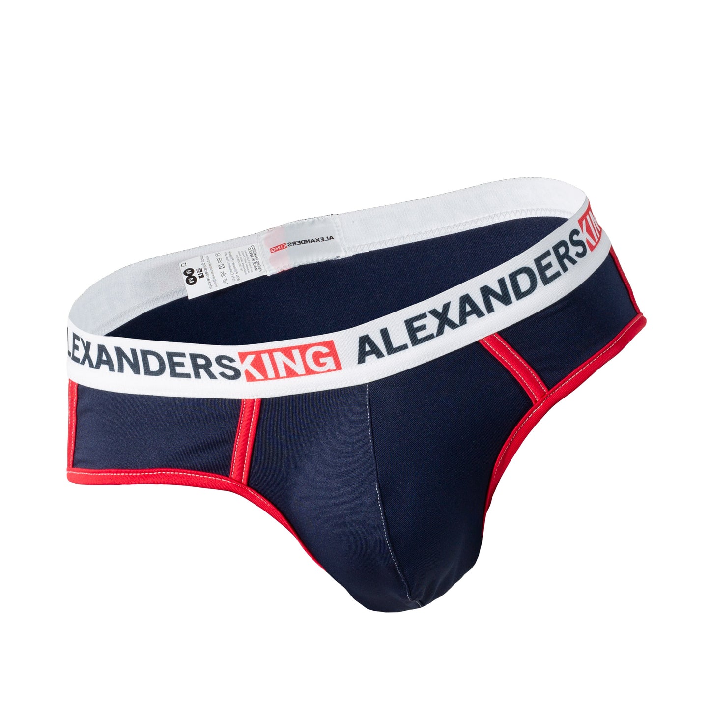 TP0231 Brief Navy Blue Bias Red