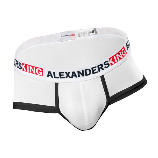 BT0051 Boxer Trunk blanco concha negra skinit