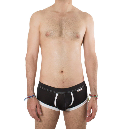 PT0002- Boxer Trunk Chroma Negro/Blanco Skinit - AlexandersKing Underwear