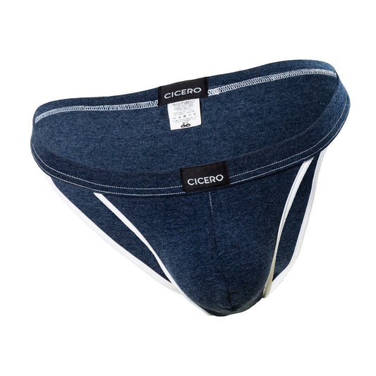 SB0031 Brief bikini azul mezclilla comfort