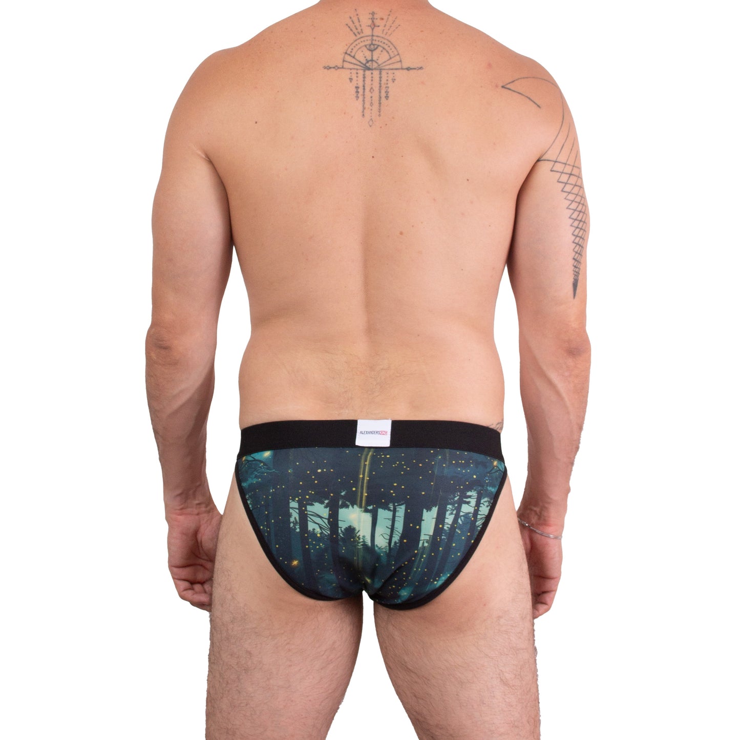 SB0091 Brief bikini estampado Luciernagas Noche Viva