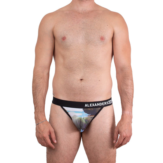 SB0092 Brief bikini estampado Islas Marietas Agua que respira