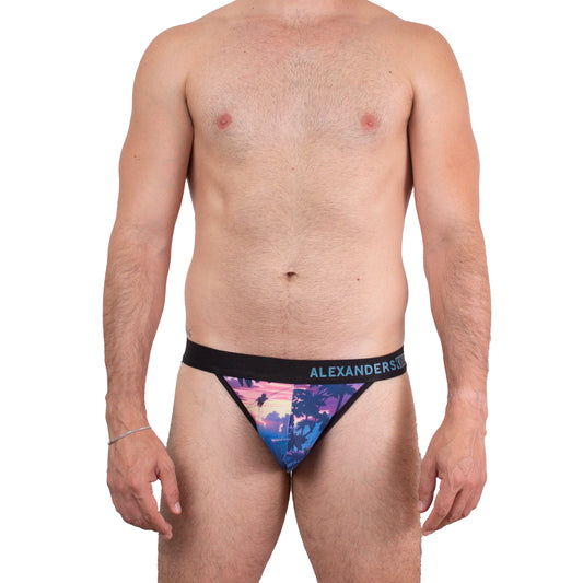 SB0094 Brief bikini estampado Tajín Piedra que vibra