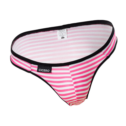 SL0113 Slip rayas rosas y blanco skinit