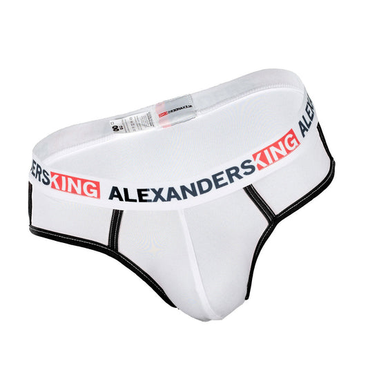 TP0047 Brief White Bias Red Skinit Alexanders King