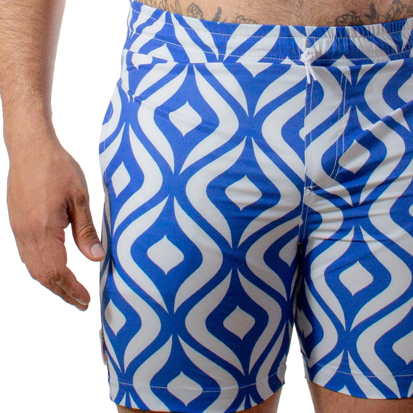 TS0014 Short Twist Mikonos Siluetas azul rey