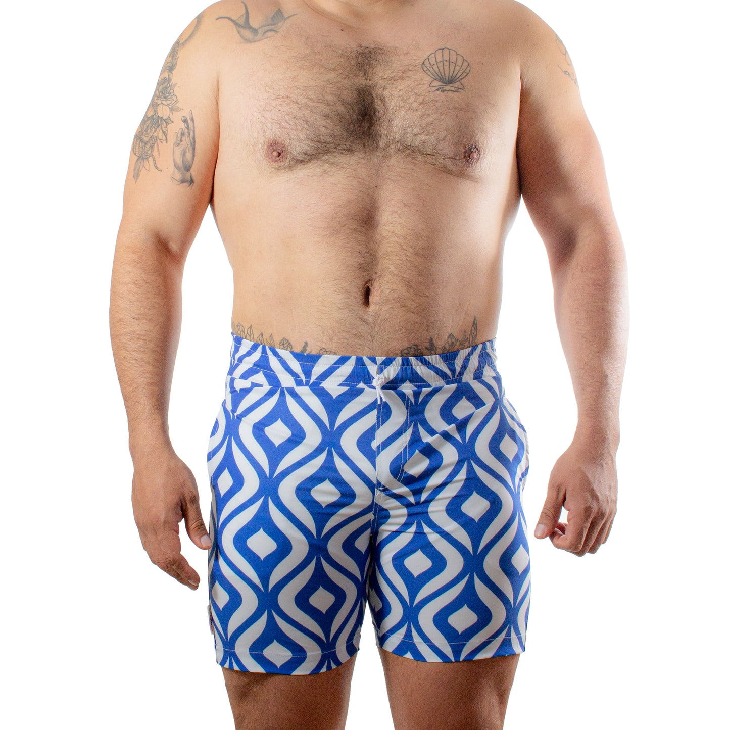 TS0014 Short Twist Mikonos Siluetas azul rey