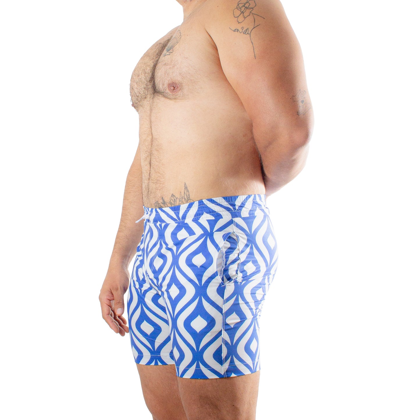 TS0014 Short Twist Mikonos Siluetas azul rey