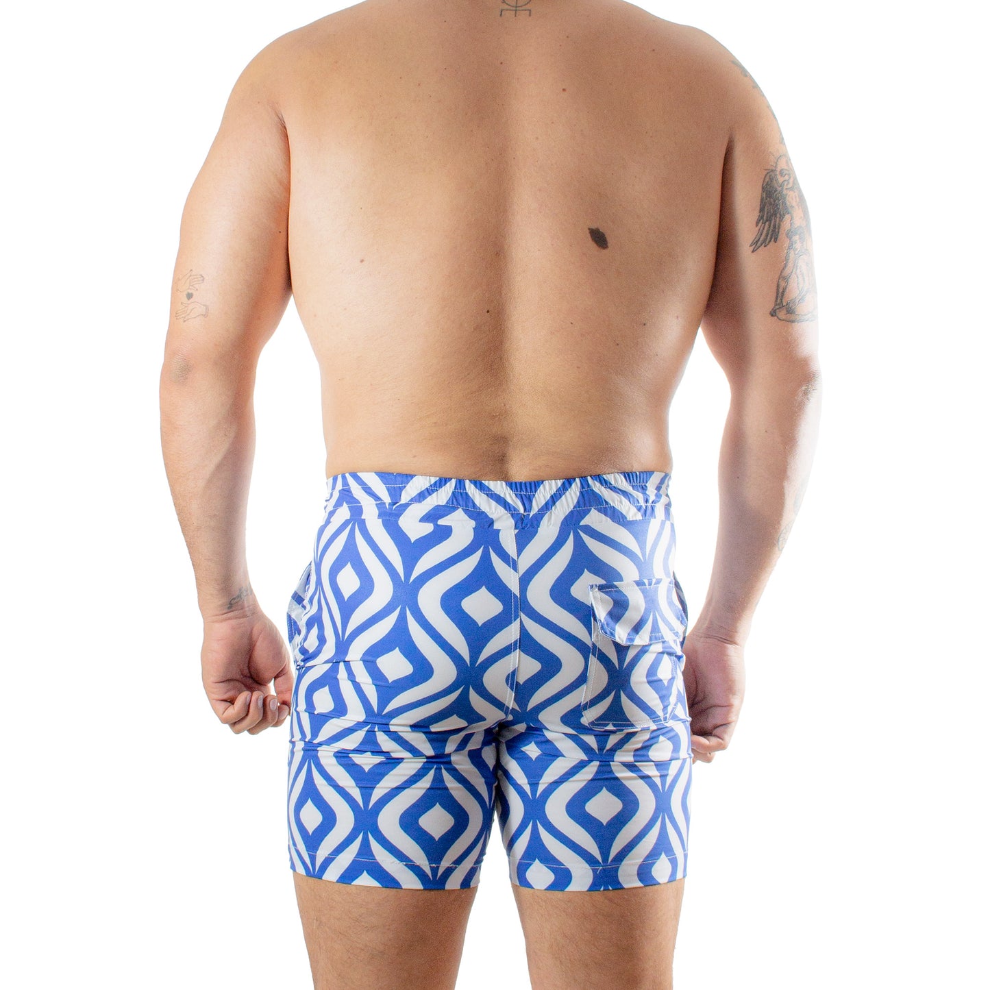 TS0014 Short Twist Mikonos Siluetas azul rey