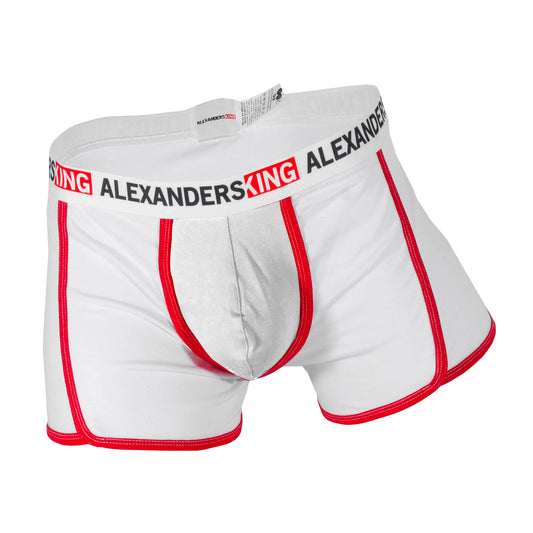 BP0003 White with Red Comfort Boxer