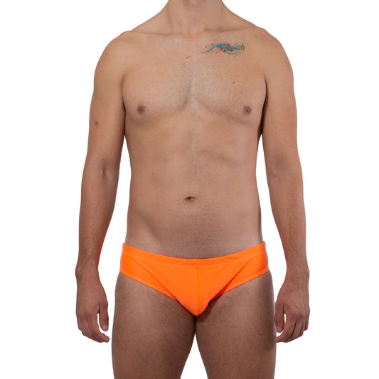 AC0020 Neon Orange Brief Swimsuit 