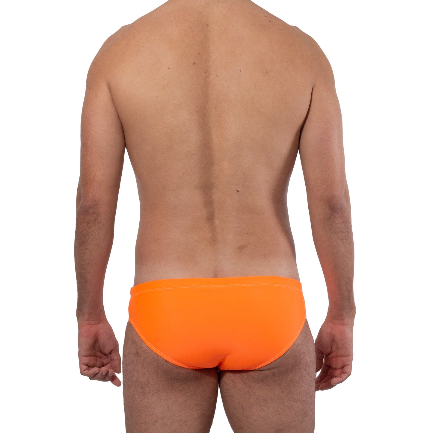 AC0020 Neon Orange Brief Swimsuit 