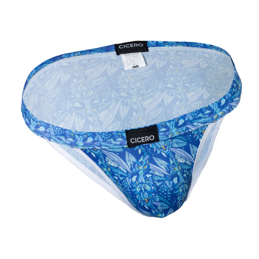 SB0023 Brief Bikini Ahau Cuzama figuras de estampados azules sublimado  skinit
