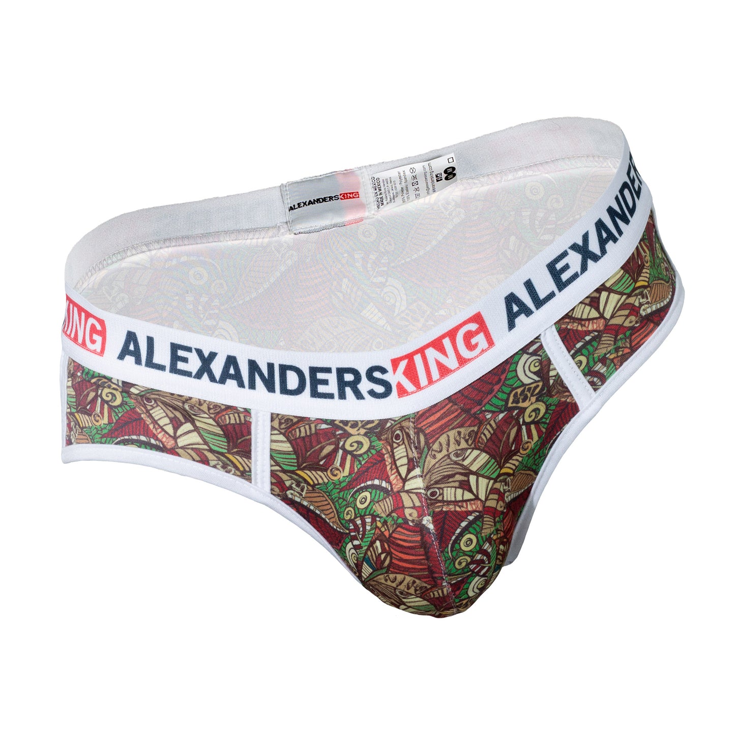 TP0298 Brief Ahau Sabbache Sublimated Leaves Brown skinit