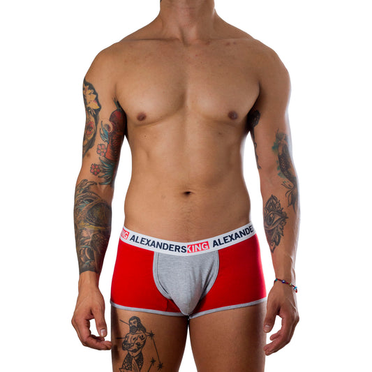 BB0004 Boxer Belfast Red Contrast