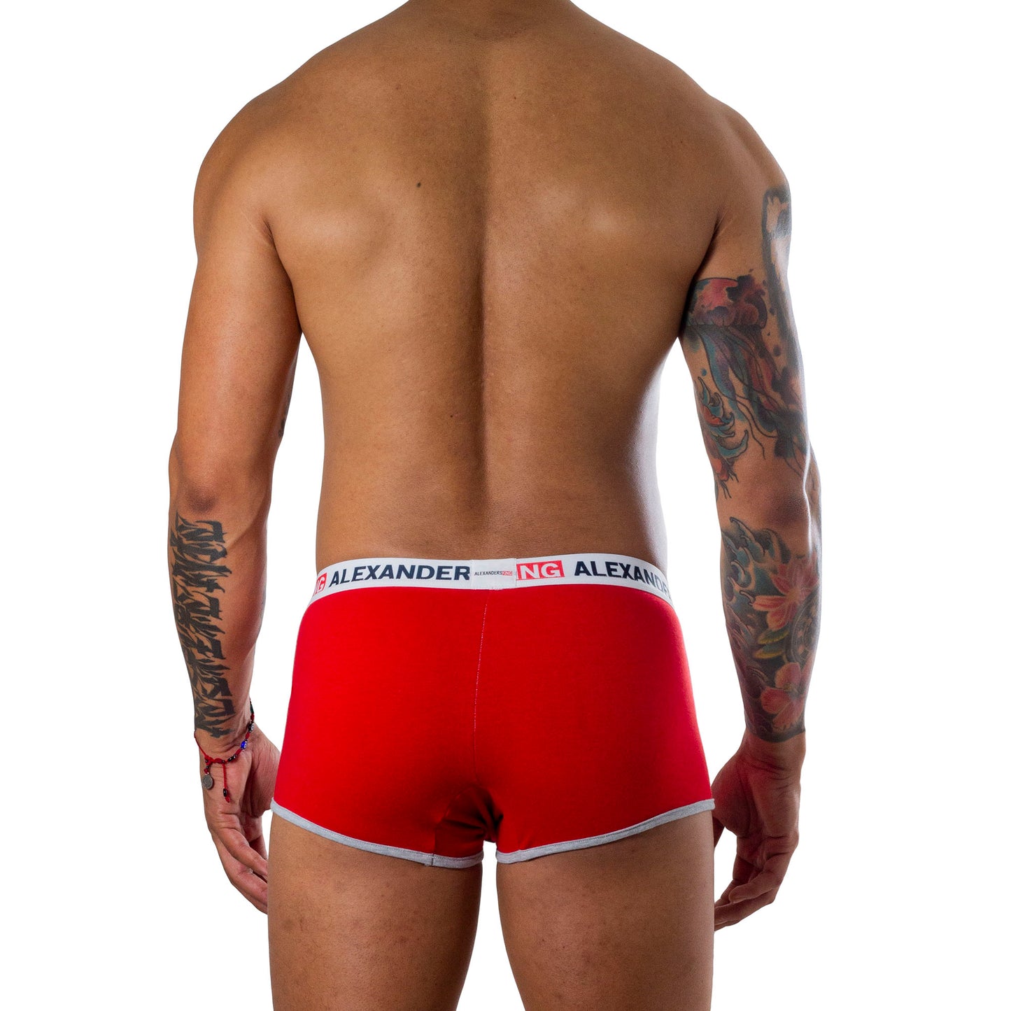 BB0004 Boxer Belfast Red Contrast