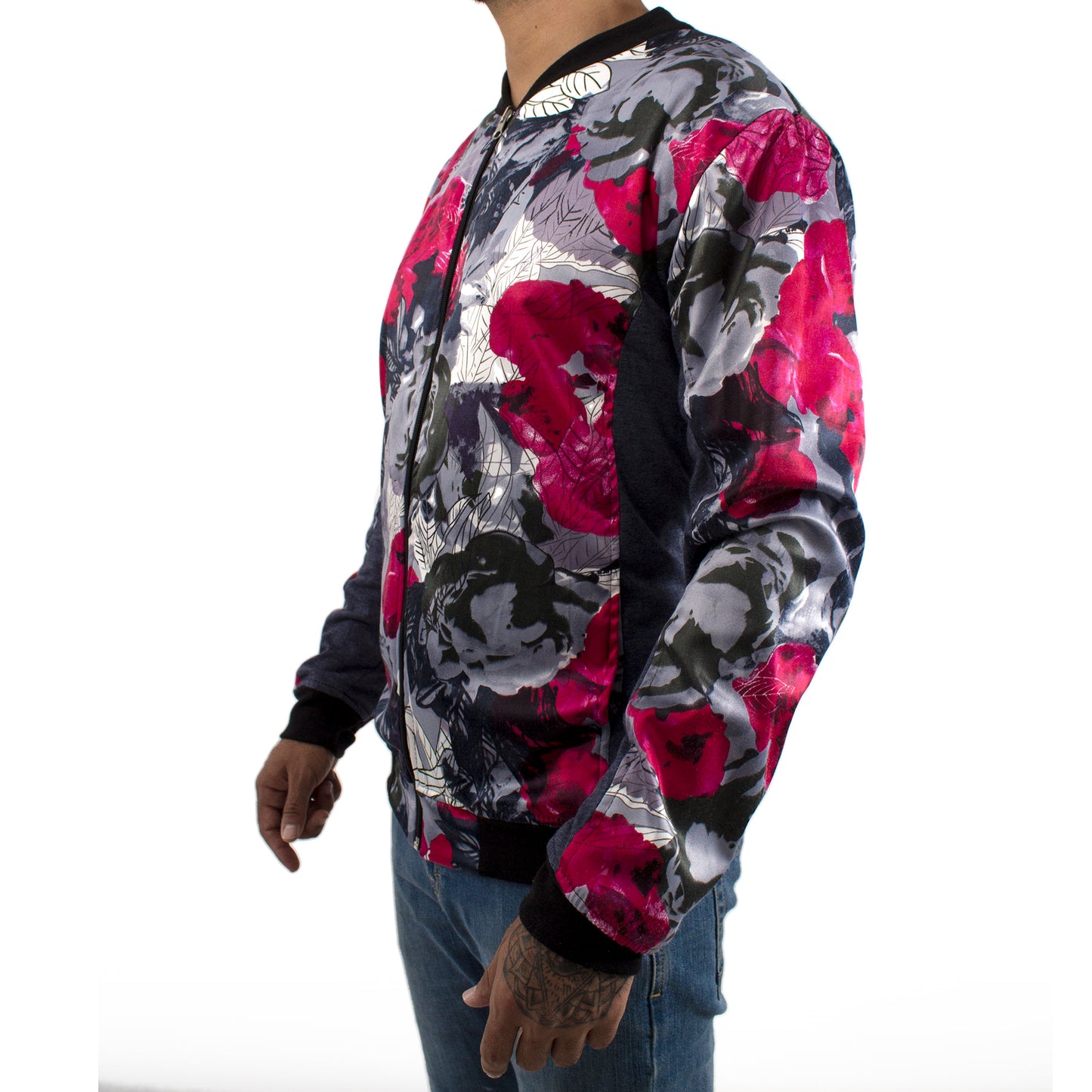 BJ0007 Tattoo Rose Jacket