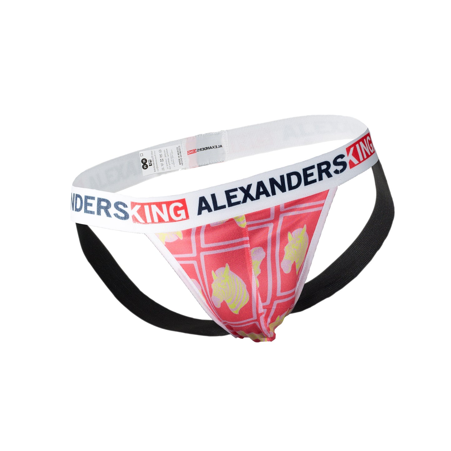 CP0057 Suspensorio Clasico Rosa Cebras Amarillas Jumping Zebra skinit Alexanders King